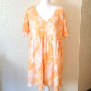 NWOT Wild Fable French Terry tie dye dress, L